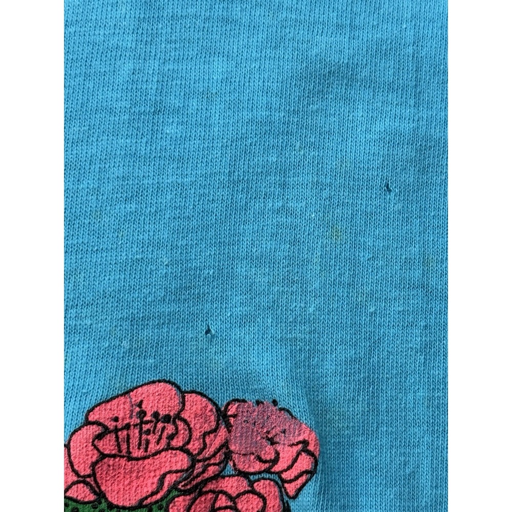 Vintage Arizona Blue T Shirt 90s XL Cactus Puff Print Crewneck Single Stitch - Picture 5 of 8